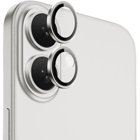 Piili iPhone 16 - 16 Plus Gümüş Safir Lens Koruyucu