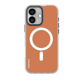 Piili iPhone 16 Phantom Magsafe Turuncu Kılıf