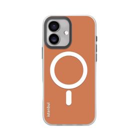 Piili iPhone 16 Phantom Magsafe Turuncu Kılıf