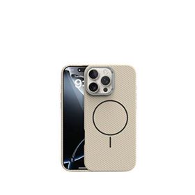 Piili iPhone 16 Pro Carbon Pulse Magsafe Çöl Titanyum Uyumlu Telefon Kılıfı
