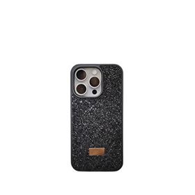 Piili iPhone 16 Pro Diamond Serisi Siyah Telefon Kılıfı