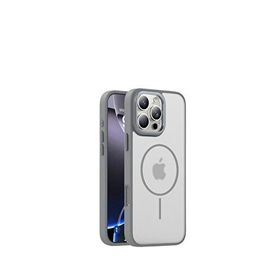 Piili iPhone 16 Pro Gri Shadow Magsafe Titanyum Uyumlu Telefon Kılıfı