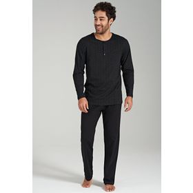 Pijadore 1687 Siyah Erkek Pijama Takımı