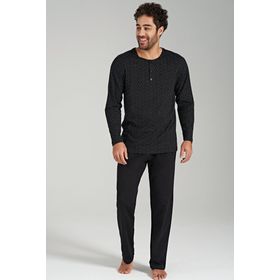 Pijadore 1687 Siyah Erkek Pijama Takımı