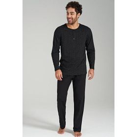 Pijadore 1687 Siyah Erkek Pijama Takımı