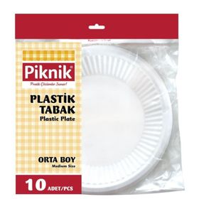 Piknik 10'lu 17 cm Plastik Tabak