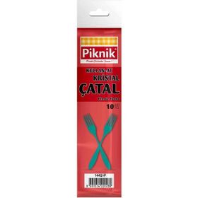 Piknik 10'lu Kristal Çatal
