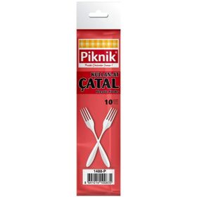 Piknik 10'lu Plastik Çatal