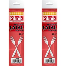 Piknik 10'lu Plastik Çatal