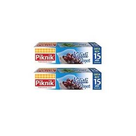 Piknik 1403 15'li X 2'li Orta Boy Paket Kilitli Poşet