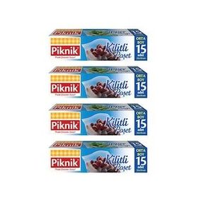 Piknik 1403 15'li X 4'lü Orta Boy Paket Kilitli Poşet
