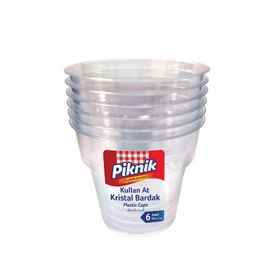 Piknik 6'lı Paket Kullan At Kristal Bardak