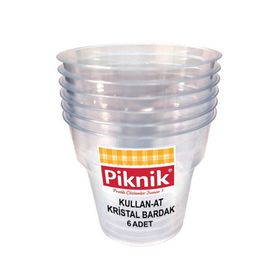 Piknik 6'lı Paket Kullan At Kristal Bardak