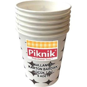 Piknik 7 Oz 6'lı Karton Bardak
