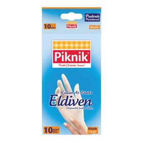 Piknik Büyük Boy 10'lu Lateks Eldiven