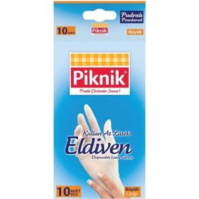 Piknik Büyük Boy 10'lu Lateks Eldiven