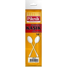Piknik Büyük Boy 10'lu Plastik Kaşık