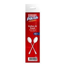 Piknik Büyük Boy 10'lu Plastik Kaşık