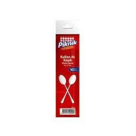Piknik Büyük Boy 10'lu Plastik Kaşık