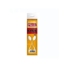 Piknik Büyük Boy 10'lu Plastik Kaşık