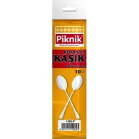 Piknik Büyük Boy 10'lu Plastik Kaşık