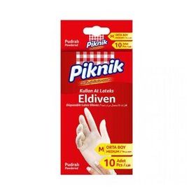 Piknik Orta Boy 10'lu Lateks Eldiven