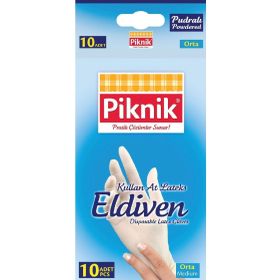 Piknik Orta Boy 10'lu Lateks Eldiven