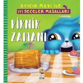 Piknik Zamanı / Ayıcık Mavi İle İyi Geceler Masalları - Melek Dinçer - Sincap Kitap Yayınları