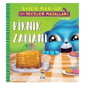 Piknik Zamanı / Ayıcık Mavi İle İyi Geceler Masalları - Melek Dinçer - Sincap Kitap Yayınları
