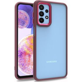 Pilanix Samsung Galaxy M23 Silikon Kenarlı Arkası Şeffaf F Kılıf