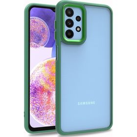 Pilanix Samsung Galaxy M23 Silikon Kenarlı Arkası Şeffaf F Kılıf