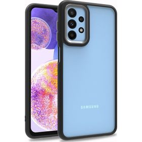 Pilanix Samsung Galaxy M23 Silikon Kenarlı Arkası Şeffaf F Kılıf