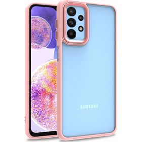 Pilanix Samsung Galaxy M23 Silikon Kenarlı Arkası Şeffaf F Kılıf