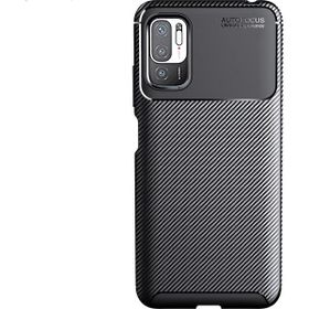Pilanix Xiaomi Redmi Note 10T Siyah Karbon Telefon Kılıfı