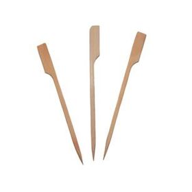 Pilelistore 20 cm 100 Adet Özel Ahşap Yassı Saplı Çöp Şiş Çubuğu