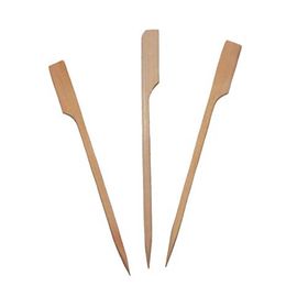 Pilelistore 20 cm 100 Adet Özel Ahşap Yassı Saplı Çöp Şiş Çubuğu