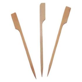 Pilelistore 9 cm 100 Adet Özel Ahşap Yassı Saplı Çöp Şiş Çubuğu