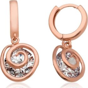 Pilelistore 925 Ayar Gümüş Aşk Döngüsü Küpe