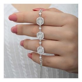 Pilelistore 925 Ayar Gümüş Baget Kadın Bileklik