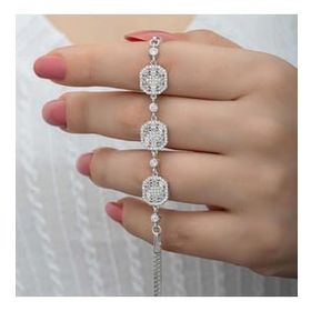 Pilelistore 925 Ayar Gümüş Baget Kadın Bileklik