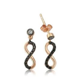 Pilelistore 925 Ayar Gümüş Çivili Sonsuzluk Küpe