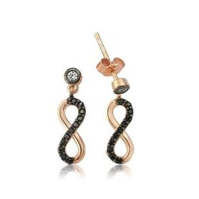 Pilelistore 925 Ayar Gümüş Çivili Sonsuzluk Küpe