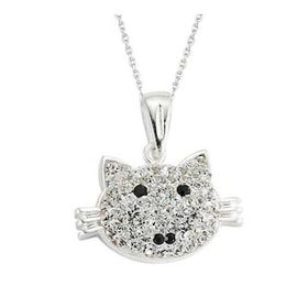 pilelistore 925 Ayar Gümüş Kedi Kadın Gümüş Kolye