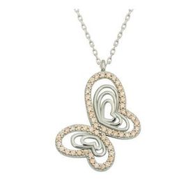 pilelistore 925 Ayar Gümüş Kelebek Kadın Gümüş Kolye