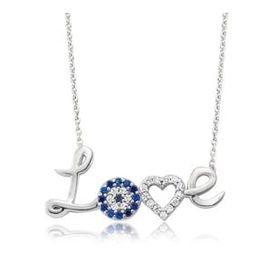Pilelistore 925 Ayar Gümüş Love Kadın Gümüş Kolye