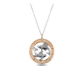 Pilelistore 925 Ayar Gümüş Rose Balık Burcu Kadın Gümüş Kolye