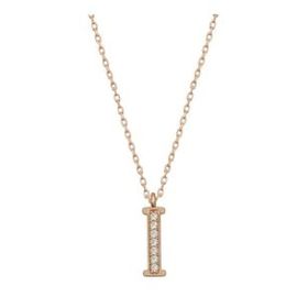 Pilelistore 925 Ayar Gümüş Rose I Harfi Kadın Gümüş Kolye