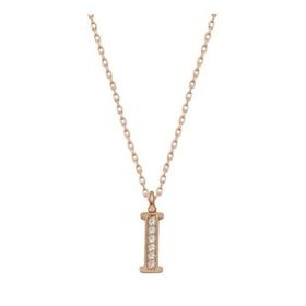 Pilelistore 925 Ayar Gümüş Rose I Harfi Kadın Gümüş Kolye