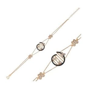 Pilelistore 925 Ayar Gümüş Rose Kelebek Bileklik