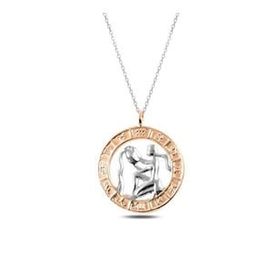 Pilelistore 925 Ayar Gümüş Rose Kova Burcu Kadın Gümüş Kolye